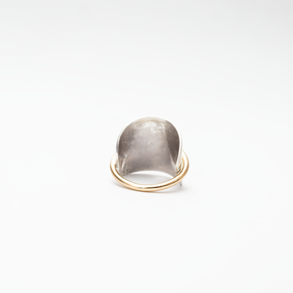 Gold Half Moon Ring