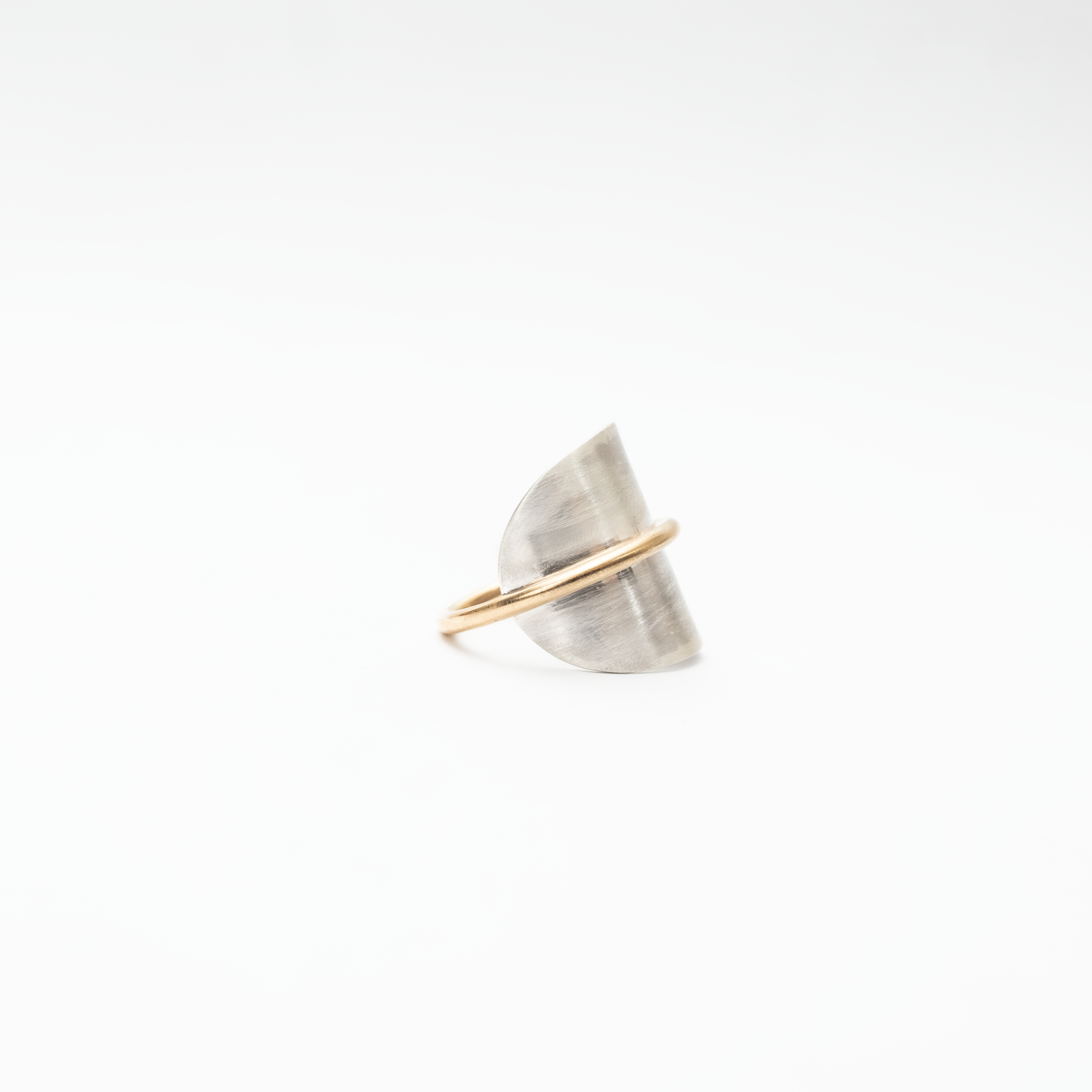 Gold Half Moon Ring
