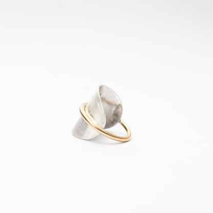 Gold Half Moon Ring