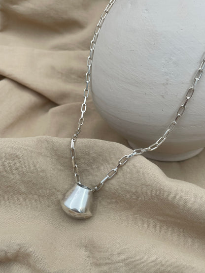 Half Round Bubble Form Necklace