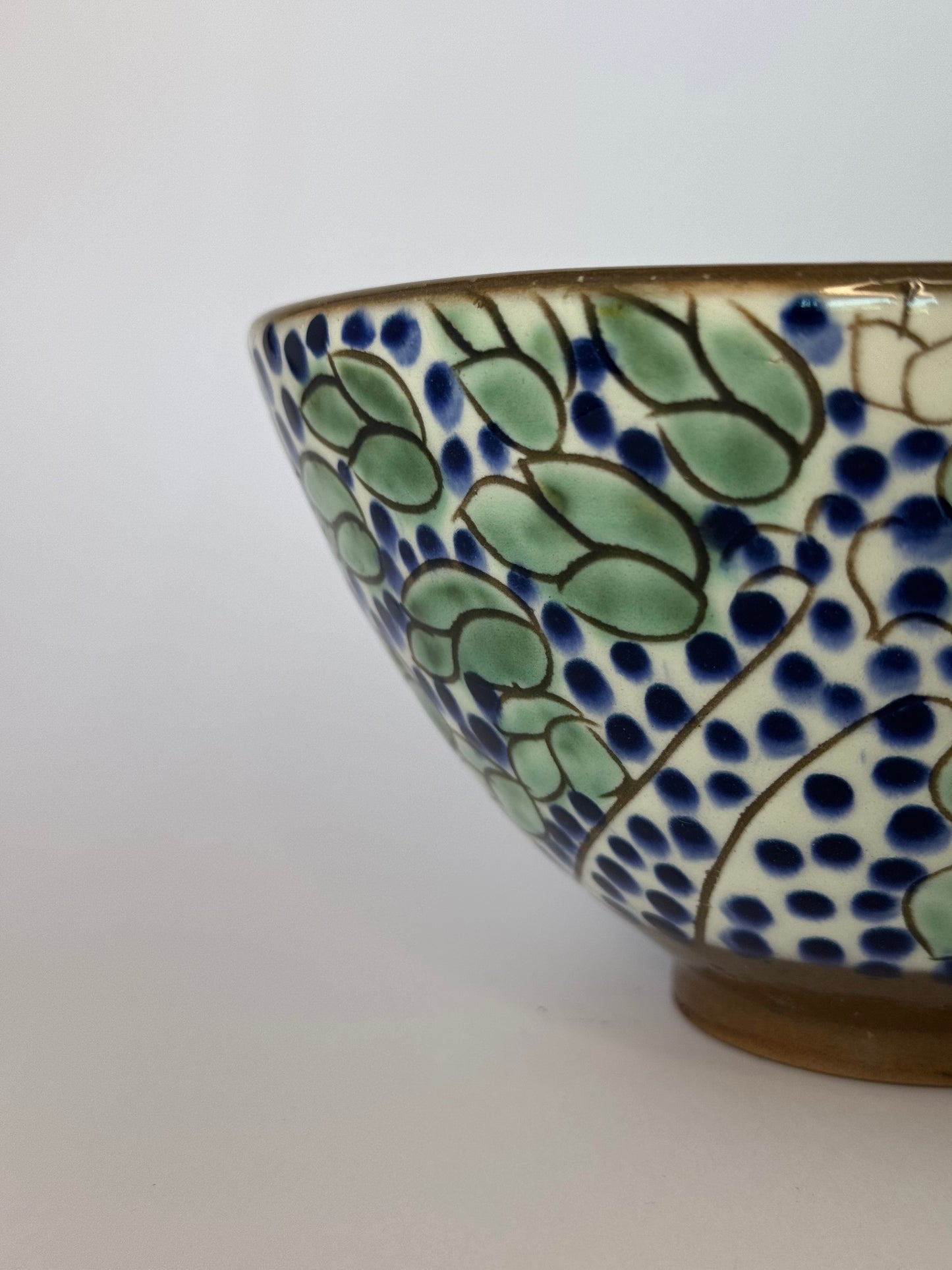 Dates and Leaves - Round Bowl